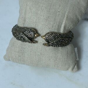 Stella & Dot Hinged Bangle - “Lark Bird Bangle” - like new/display only